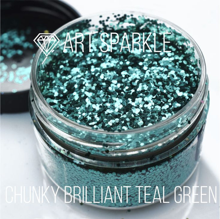 Блеск Chunky Brilliant Teal Green, 50 г