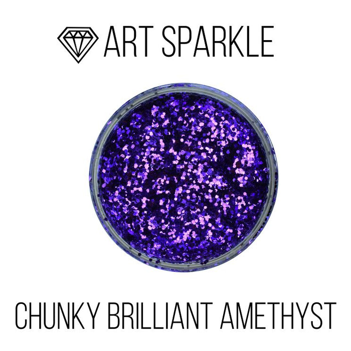 Glitter, Chunky Brilliant Amethyst, 50 g