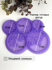 F08 confectionery mold for isomalt and candies in the shape of Circles – image 2