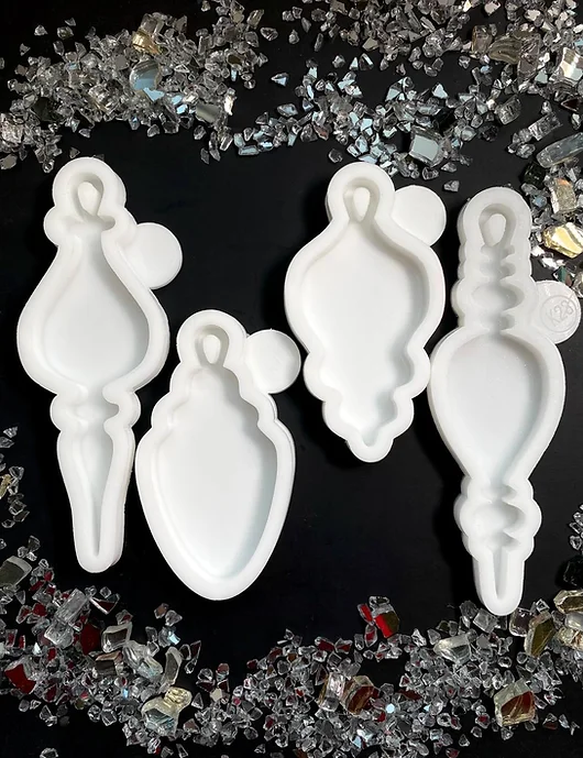 Set of 4 molds K15, K17, K21, K23 "Retro Xmas toys"