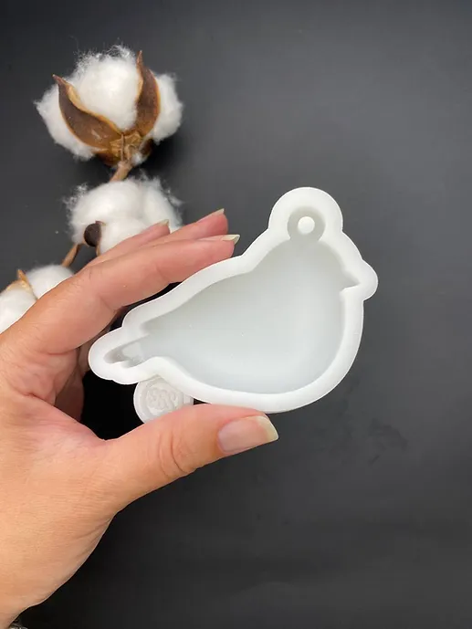 Model №283 Silicone mold for Christmas toy "Bullfinch"