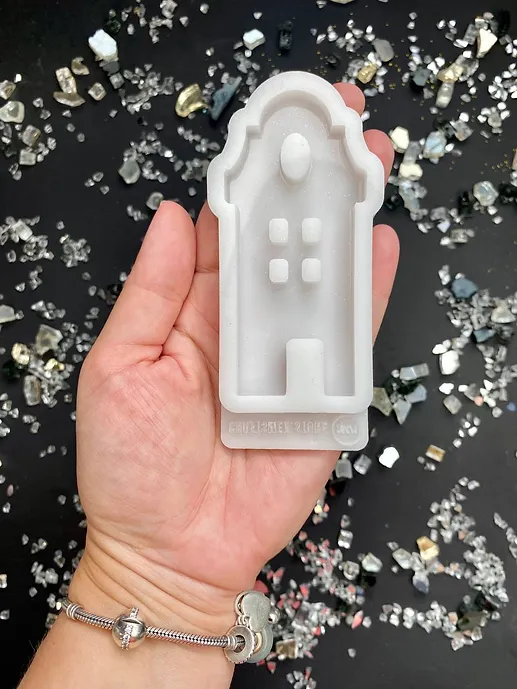 Model №294/1 Silicone mold for Christmas toy "Dutch cottages"