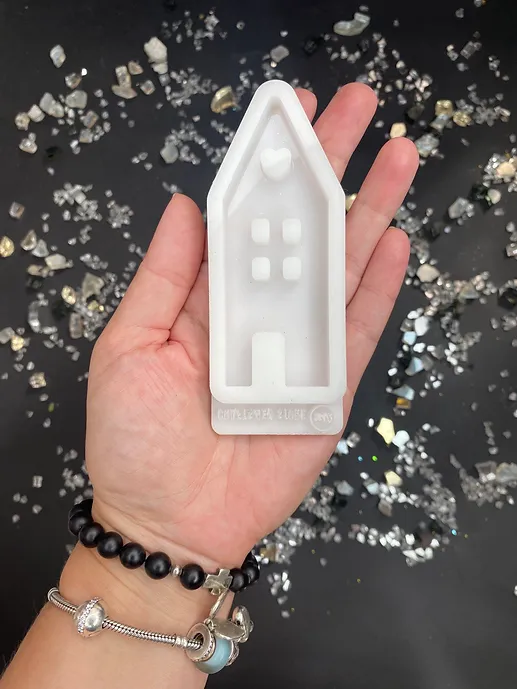 Model №294/2 Silicone mold for Christmas toy "Dutch cottages"