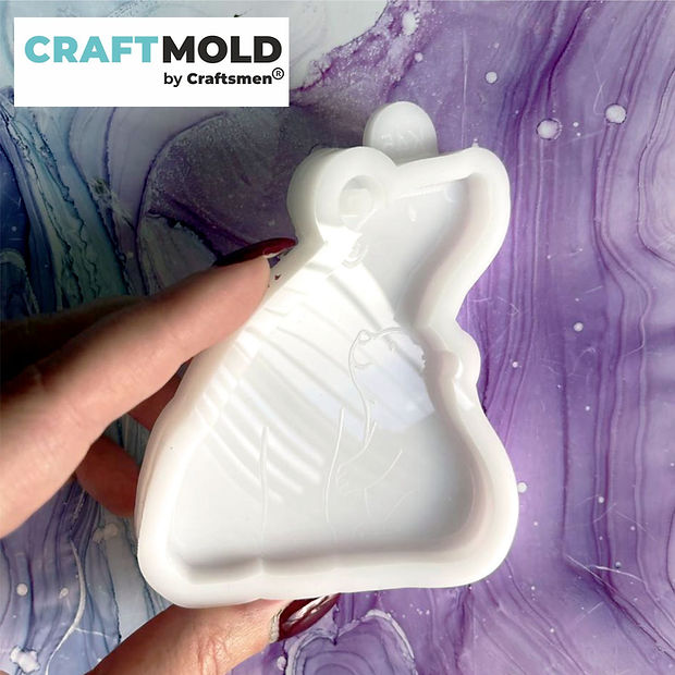 Christmas tree toys silicone mold Mama bear and her teddy bear Model K45