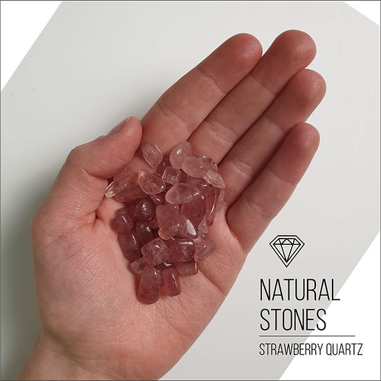 Strawberry Quartz, natural stones, 30gr.