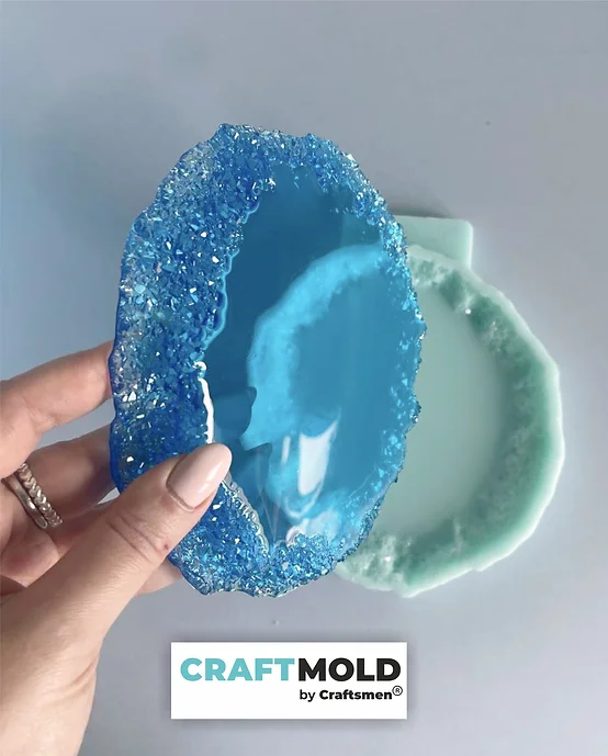 Druzy style Tray & Stand mold No. D_05