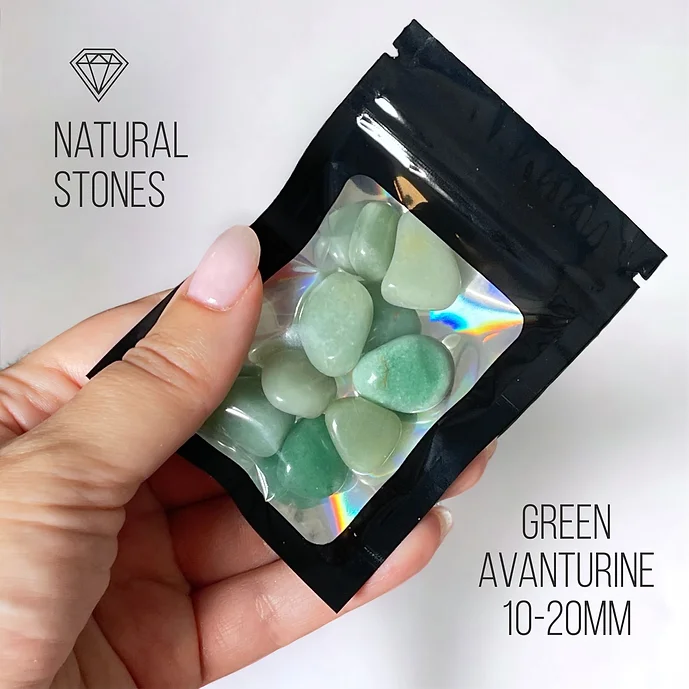 Green Avanturine, natural stones, 10-20mm / 30gr.