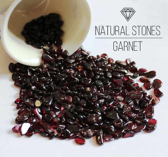 Garnet, natural stones, 5-7mm /30gr.