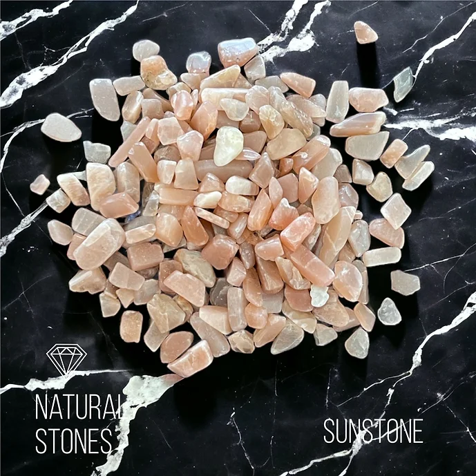 Sunstone, natural stones, 5-7mm / 30gr.