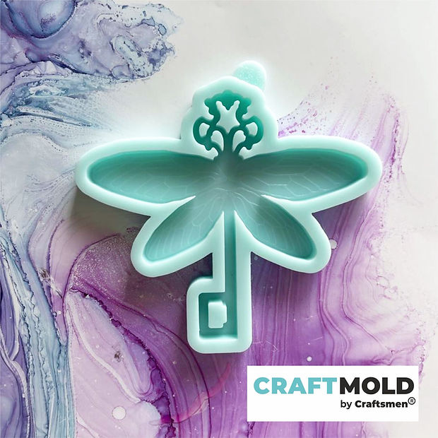 Christmas tree toys silicone mold Key with Wings Model K36