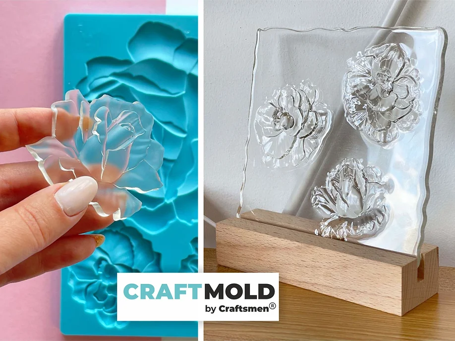 Sculptural 3D mold Roses No. D_01