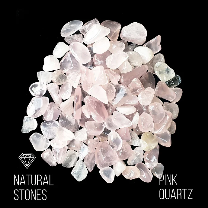 Pink Quartz, natural stones, 10-20mm/ 30gr.