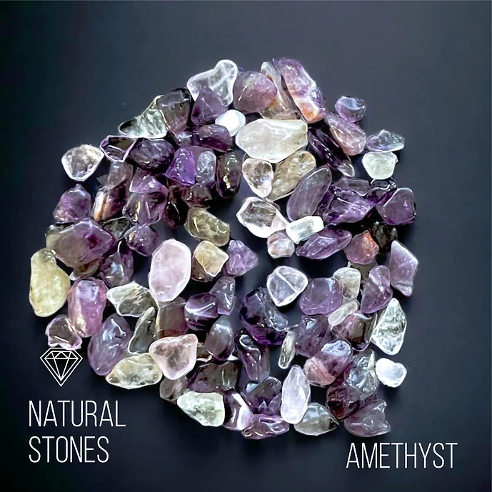 Amethyst, natural stones, 5-7mm / 30gr.