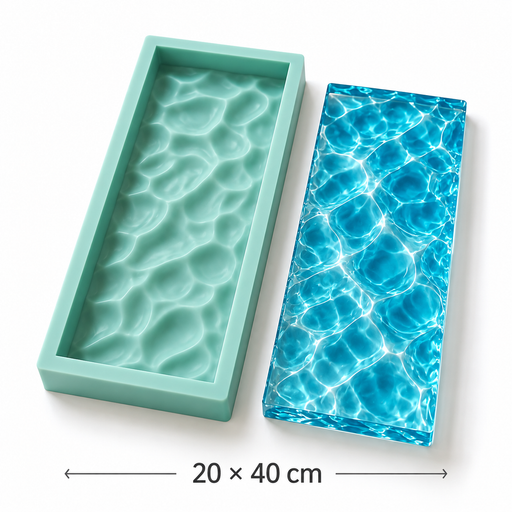Water Ripple Silicone Mold 20 × 40 cm
