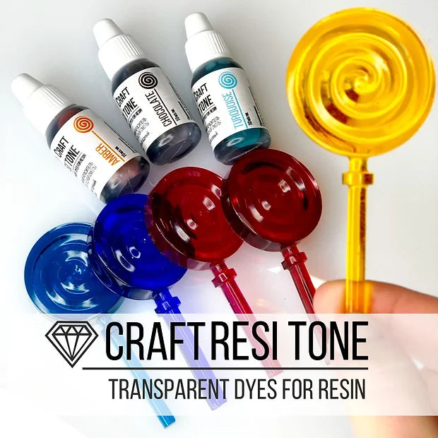 Set of Transparent dye for resin CraftResinTone, 21 pcs.