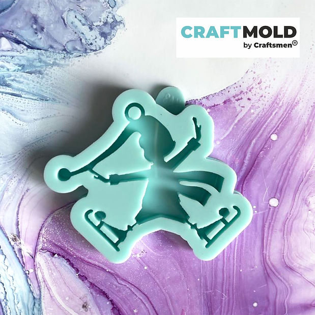 Christmas tree toys silicone mold Two Elves K42, K43