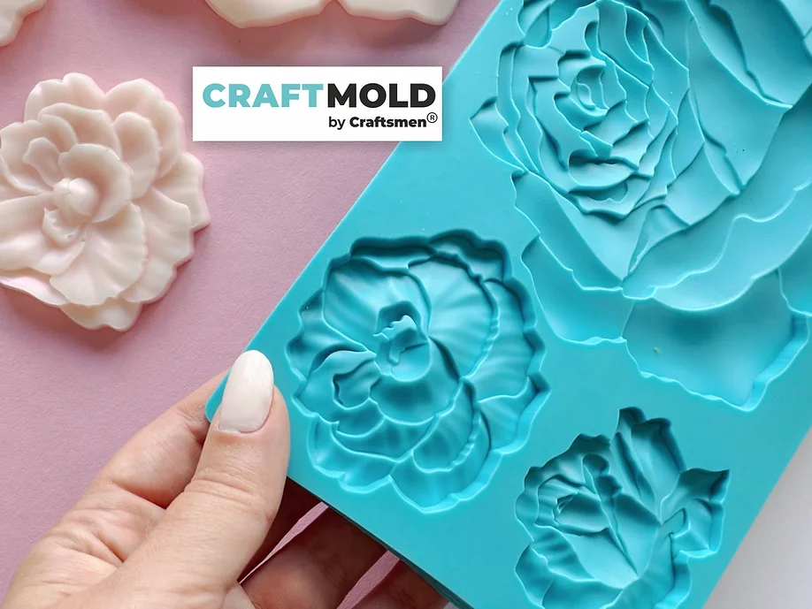 Sculptural 3D mold Roses No. D_01