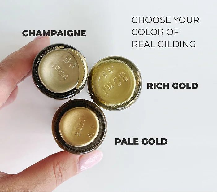 Liquid gold leaf metallic paint "Champagne", 30ml