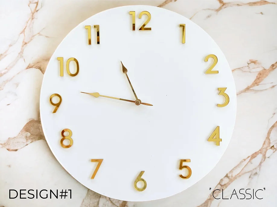 Clock modern numbers (numerals) Arabic Classic, design #1 (12pcs.)