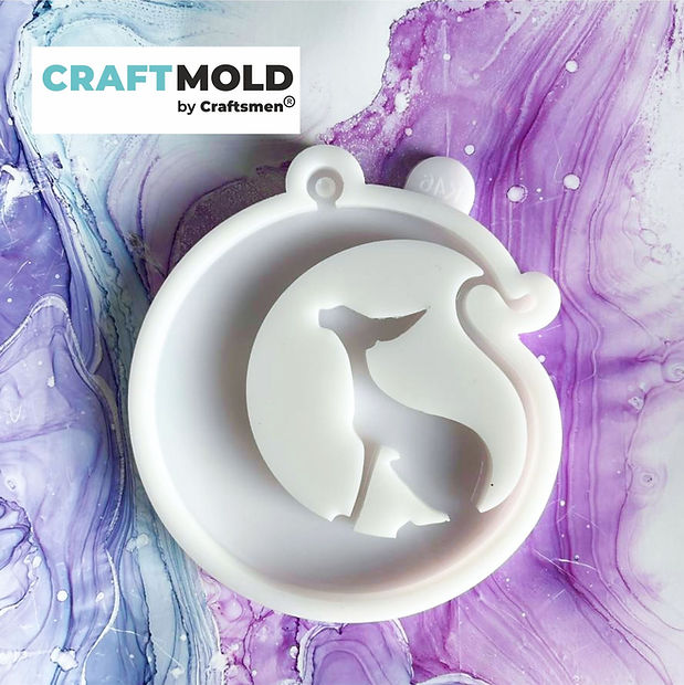 Christmas tree toys silicone mold Kitty and Moon K46