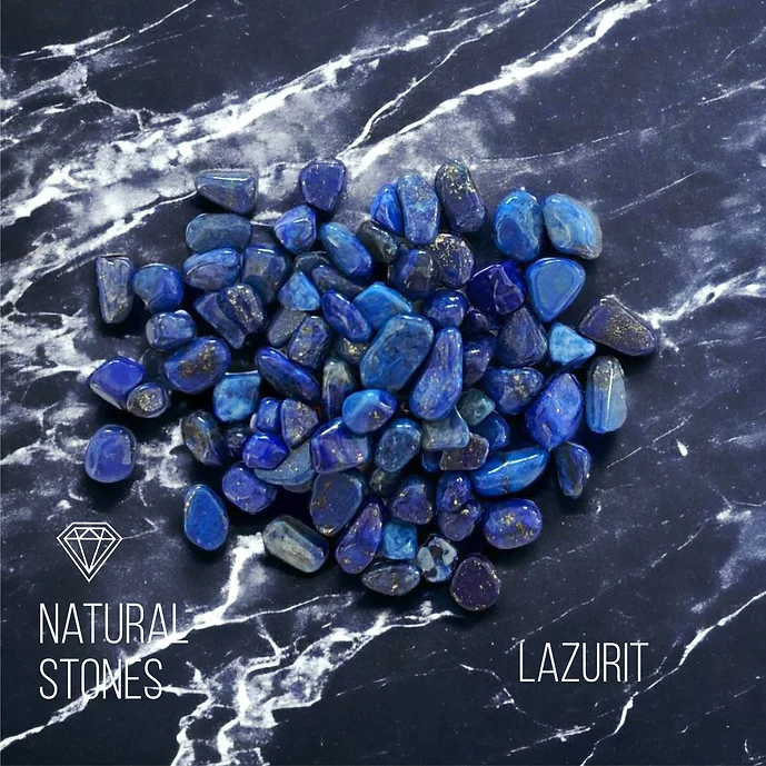 Lazurit, natural stones, 5-7mm / 30gr.