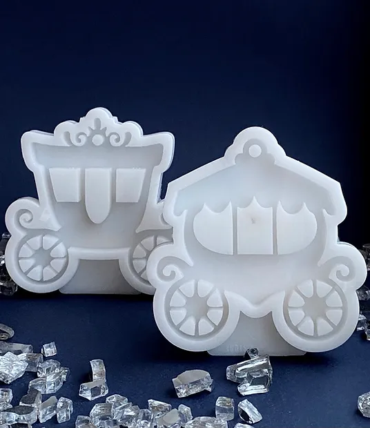 Set of 2 molds "The carriages"K27, K28