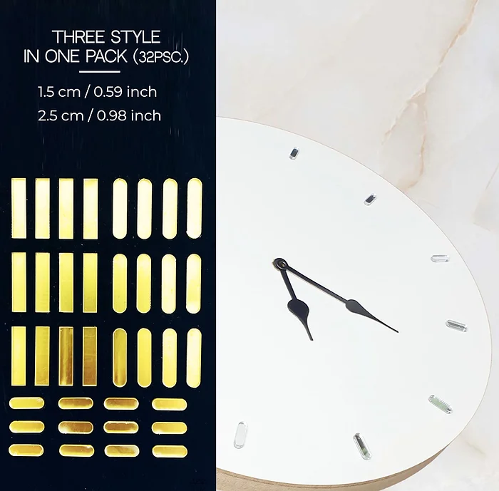 Clock dashes Three style in One pack (36pcs/pack)