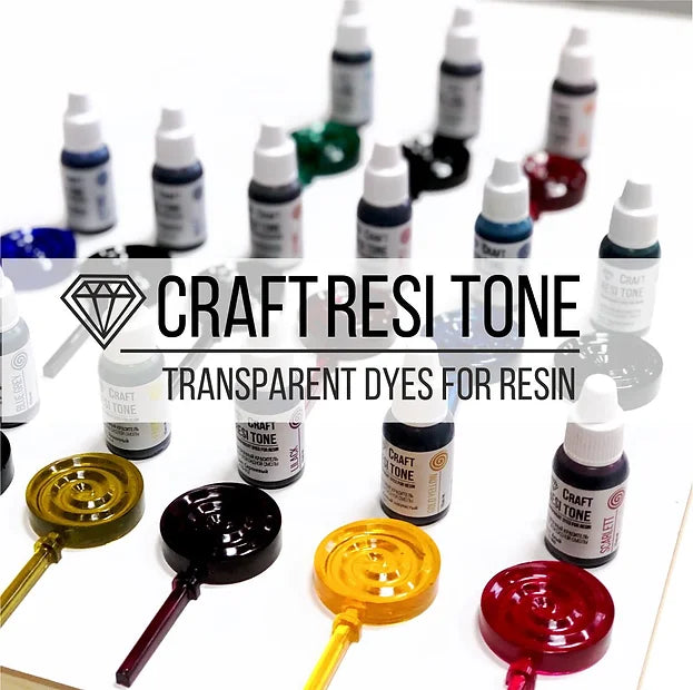 Set of Transparent dye for resin CraftResinTone, 21 pcs.