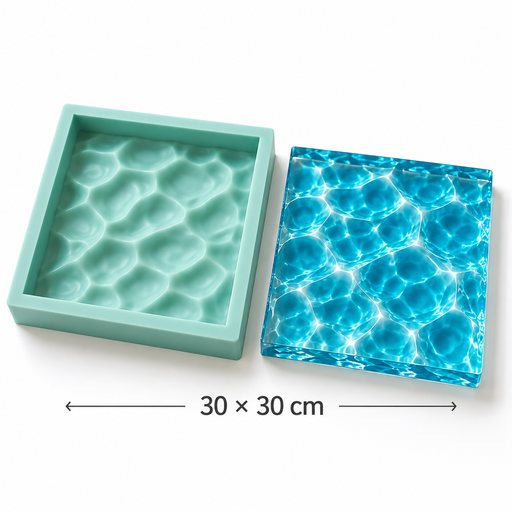 Water Ripple Silicone Mold 30 × 30 cm