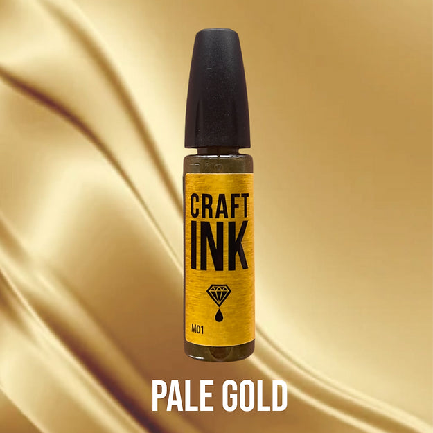 Craft Alcohol INK Metallic Series, PALE GOLD, 15ml