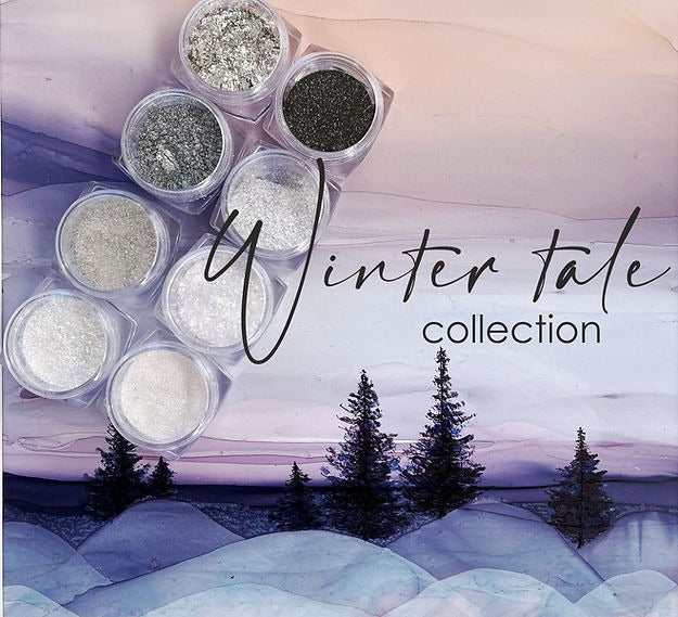 Set of pigments and shimmers Winter tale, 8pcs