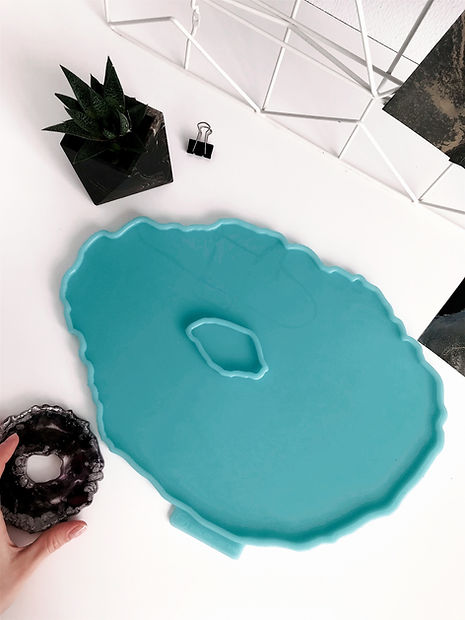 Model No. 45, Silicone mold large Geode, 38*27cm