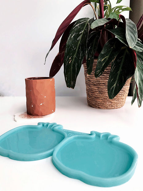 Model No. 72 silicone mold cup holders "Pomegranate",pair,13*11.5cm