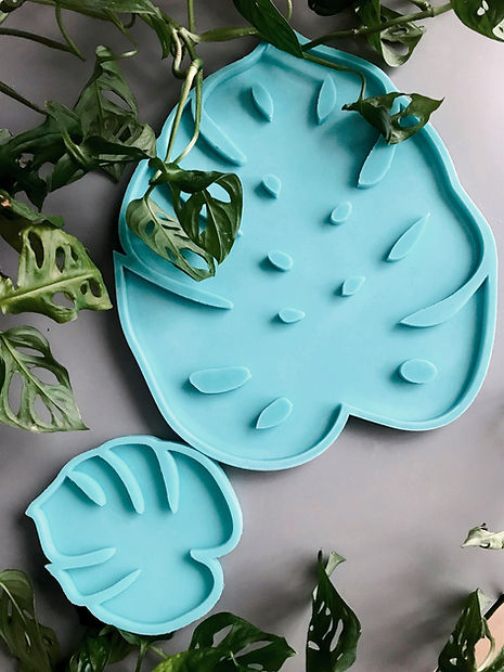 Model No. 47, Silicone mold tray "Monstera", 30*23cm