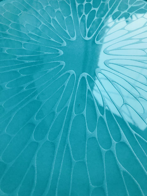 Модель №75 Силиконовая форма "Апельсин", поднос/часы, 29см.