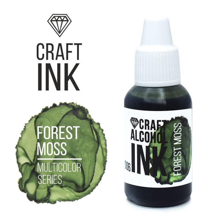 Craft Alcohol INK, Forest Moss, 15ml