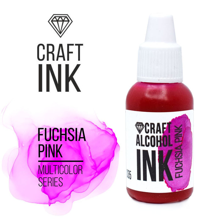 Craft Alcohol INK, Fuchsia Pink, 15ml