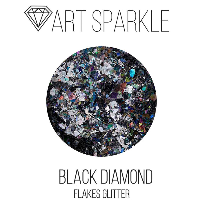 Glitter, FlakesGlitter Series, Black Diamond, 25g