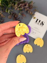 B92 Mold for keychains, brooches and decorations flowers Tulips – image 3