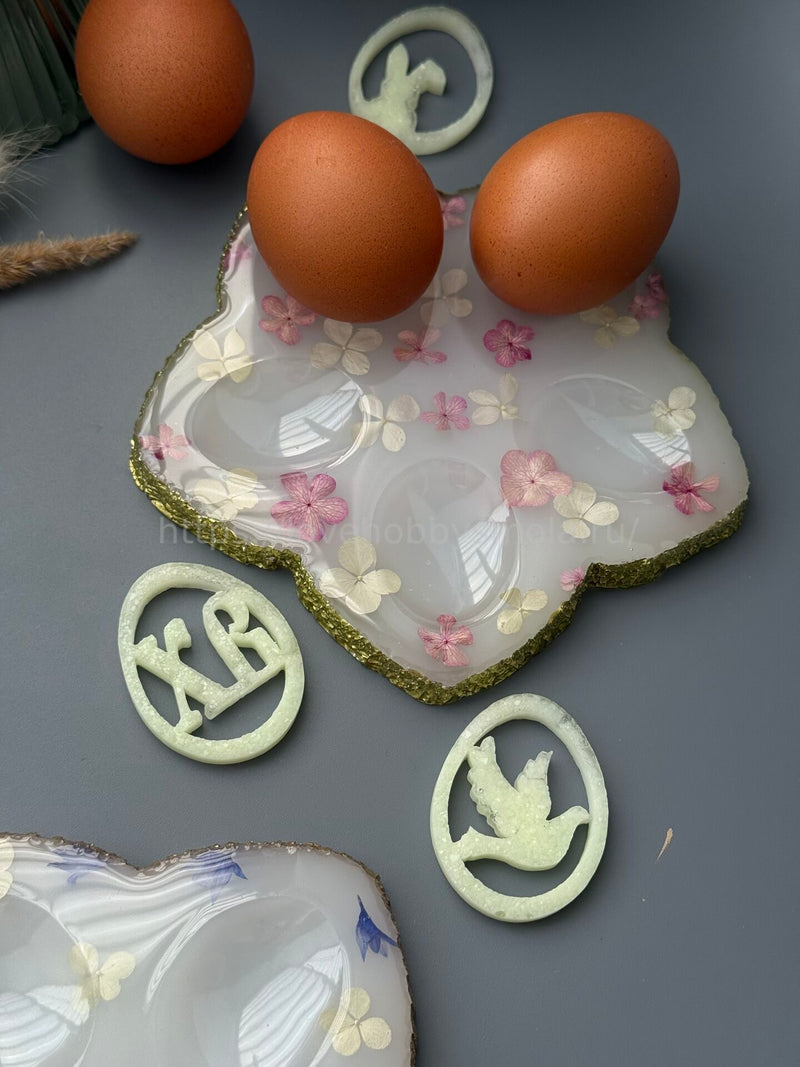 X07 Mold silicone Easter egg cup Flower – image 6