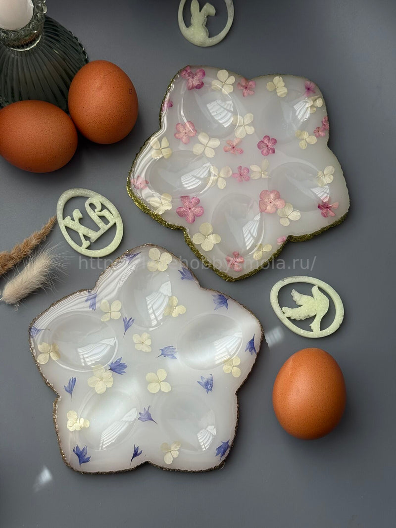 X07 Mold silicone Easter egg cup Flower – image 5