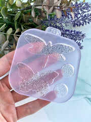 B16 Silicone mold for brooches and jewelry in the shape of a Dragonfly and a butterfly – image 7