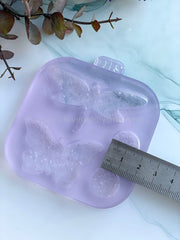 B16 Silicone mold for brooches and jewelry in the shape of a Dragonfly and a butterfly – image 2