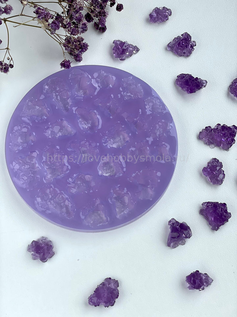 AC13 Silicone mold in the form of Amethyst scattering – image 4