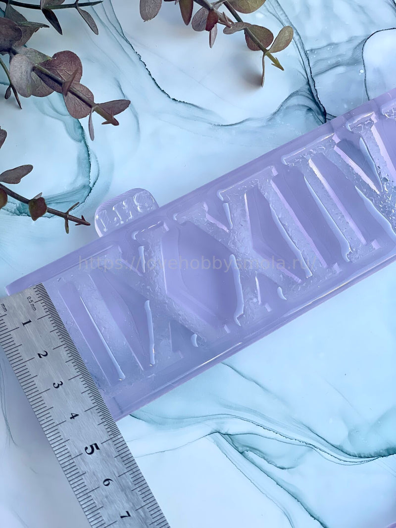 V02 Silicone mold in the form of "Roman numerals for watches" – image 3