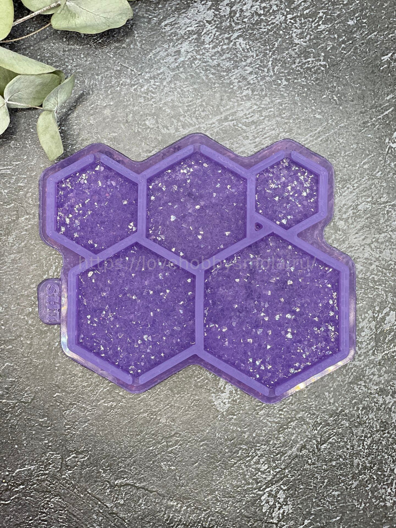 F14 Silicone mold for confectionery products in the shape of hexagons – image 7