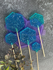 F14 Silicone mold for confectionery products in the shape of hexagons – image 3