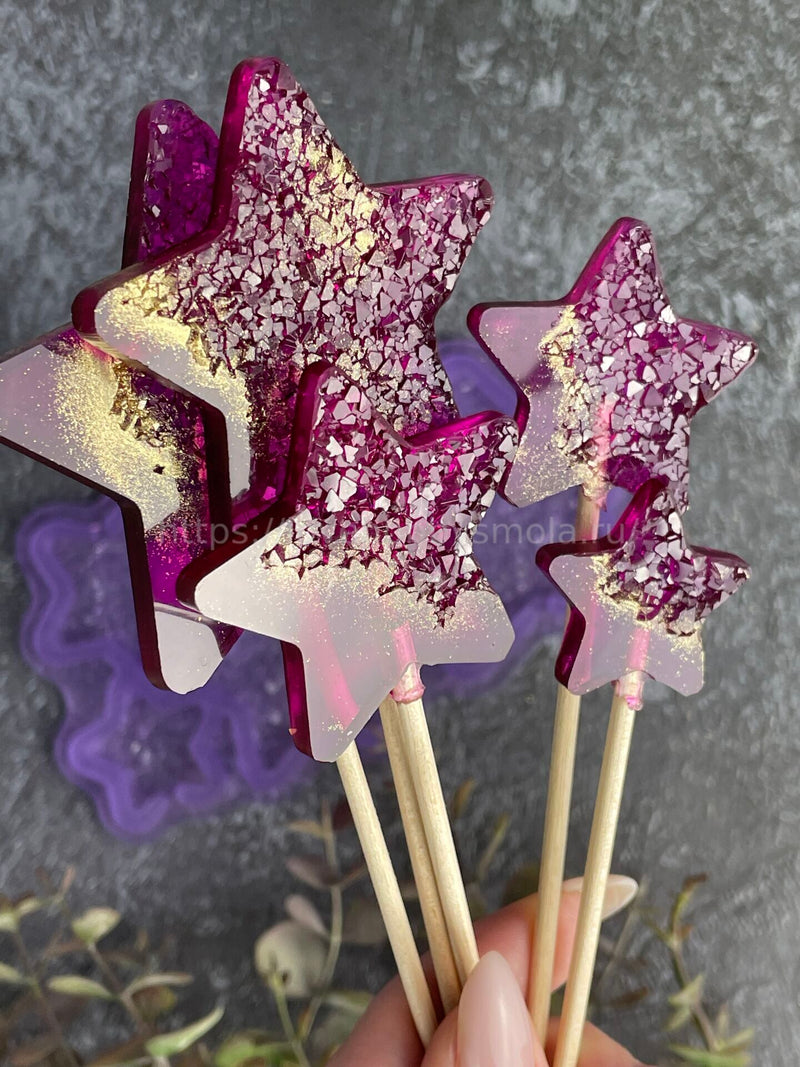 F15 confectionery mold for chocolate and candy in the shape of a Star – image 3