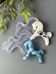 B60 Mold for keychains and brooches Horse 2 pcs – image 2