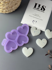 B62 Mold for keychains and brooches Heart set 4 pcs – image 6